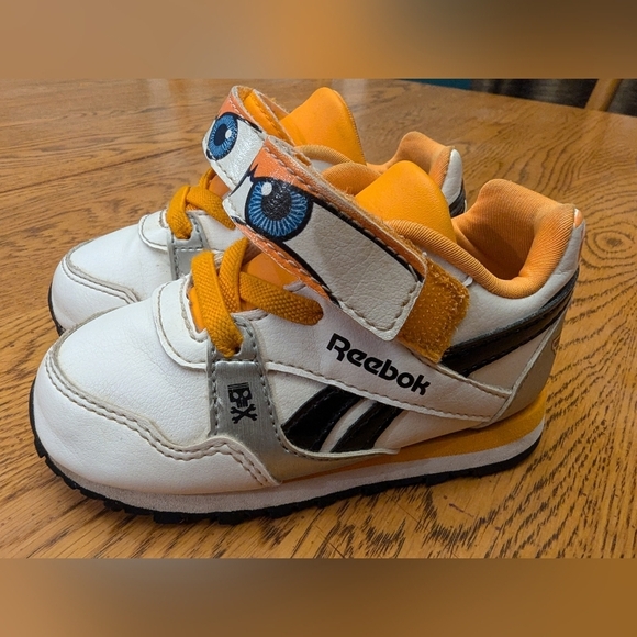 Reebok Disney Planes Unisex Baby First Walkers Shoes, White/Orange, 5.5 - Picture 10 of 17